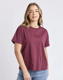 Foxwood Huntleigh Oversized Tee - Wine