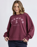 Foxwood Effortless Contrast Crew - Wine