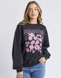 Foxwood Floret Crew - Black