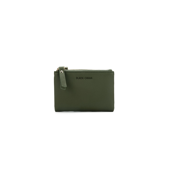 Black Caviar Avril Mini Wallet - Dark Olive