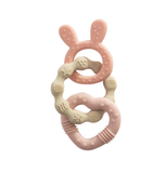 Silicone Bunny Teether - Pink