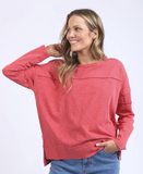 Foxwood Jayne Throw on Top - Cayenne Red