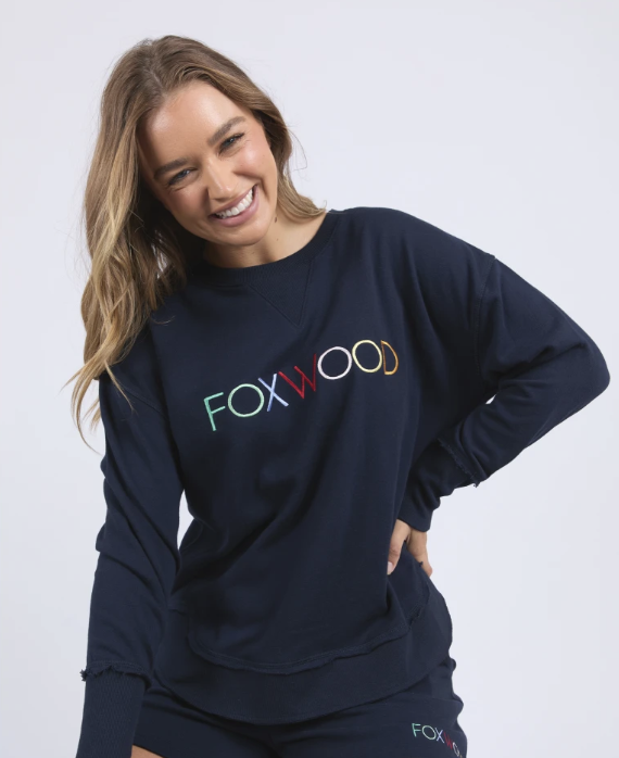 Foxwood Simplified Confetti Crew - Navy