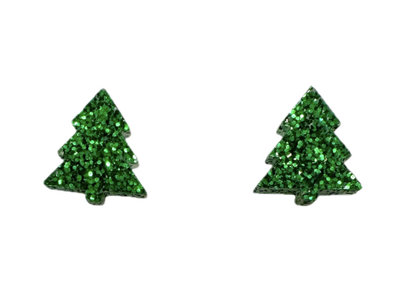 It's Simply Serendipity Christmas Tree  Mini Studs - Green
