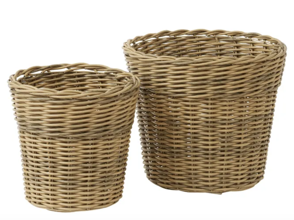 Burleigh PE Rattan Pots
