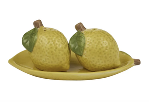 Limone 3pc Ceramic S&P Set Yellow