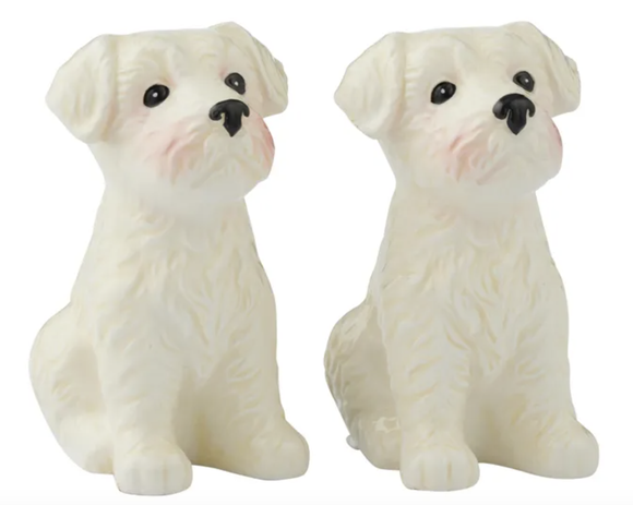 Westie S/2 Ceramic Salt & Pepper Shakers