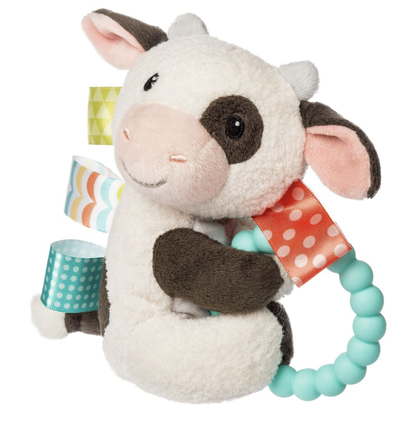 Mary Meyer Taggies Buttercup Cow Teether Rattle