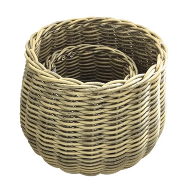 Curved PE Rattan Baskets