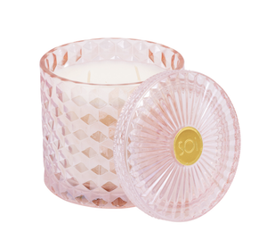 The SOi Co Pink Chiffon Shimmer Candle 15oz