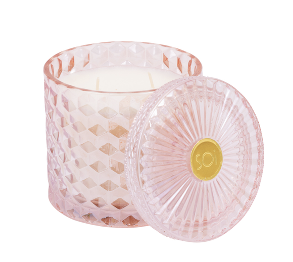 The SOi Co Pink Chiffon Shimmer Candle 15oz