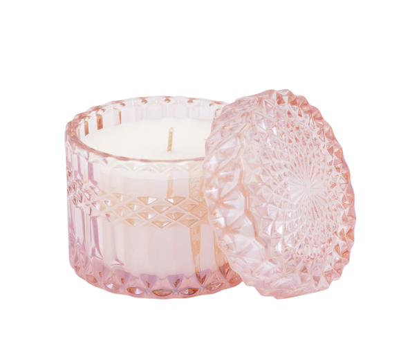 The SOi Co Pink Chiffon Petite Shimmer Candle 8oz