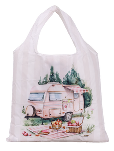 Caravan Pink Foldable Shopping Bag