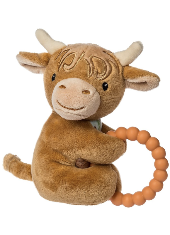 Mary Meyer Hetty Highland Cow Teether Rattle