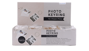 Out Of The Blue Passport Photo Acrylic Keyring