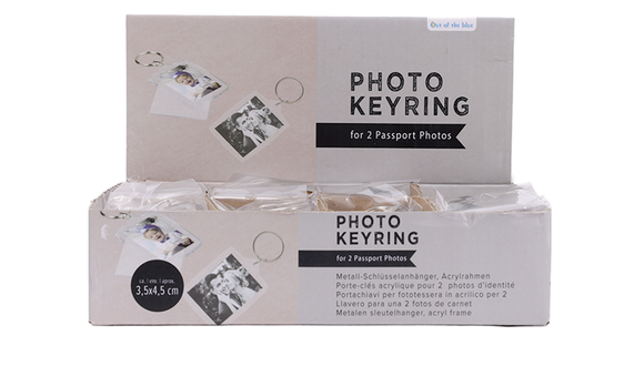 Out Of The Blue Passport Photo Acrylic Keyring