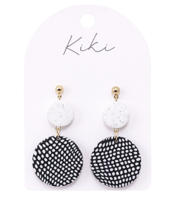 KiKi Speckled Rounds Earrings