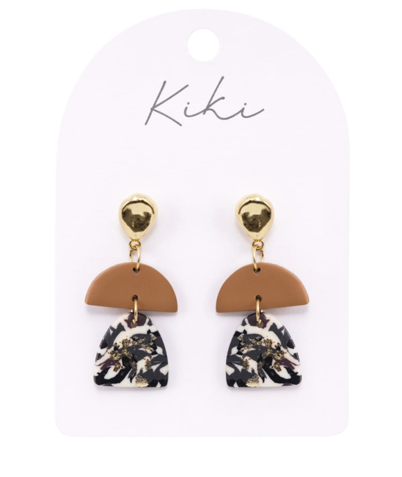 KiKi Gold Foil Glitz Earrings