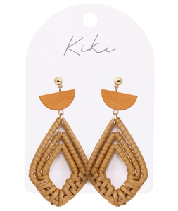 KiKi Boho Rattan Earrings