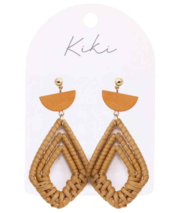 KiKi Boho Rattan Earrings