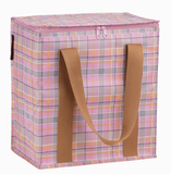 Cooler Bag Pink Blanket Check