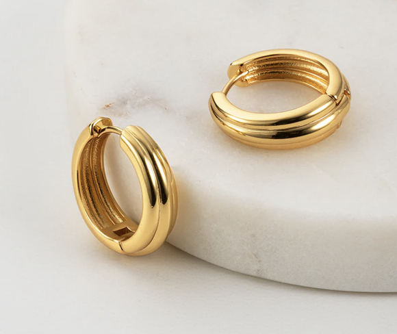 Zafino Paris Hoop Earring - Gold