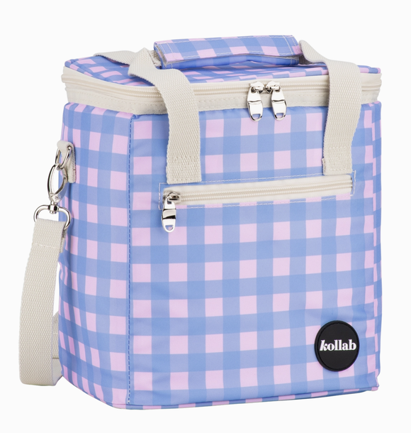 Kollab Mini Cooler - Skyberry Gingham