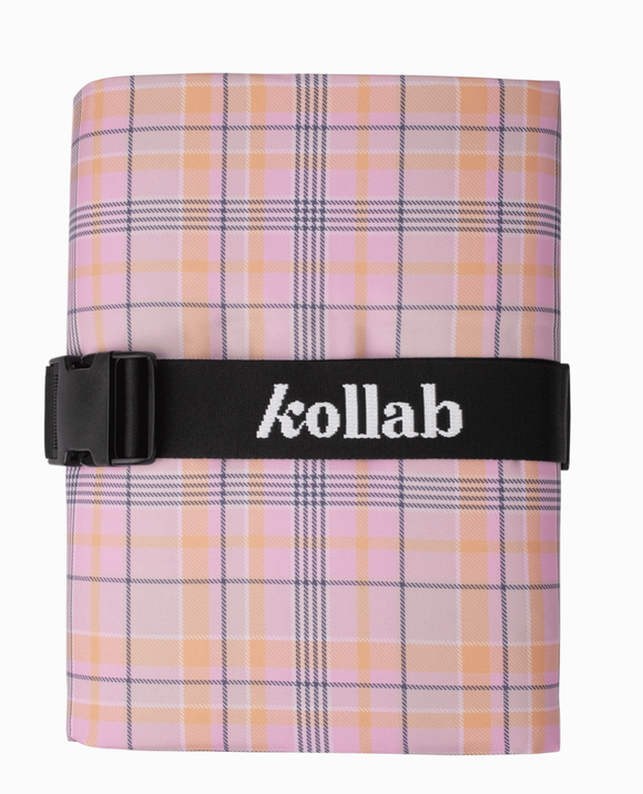 Kollab Picnic Mat - Pink Blanket Check