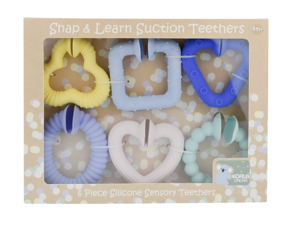 Silicone Snap & Learn Sensory Teethers