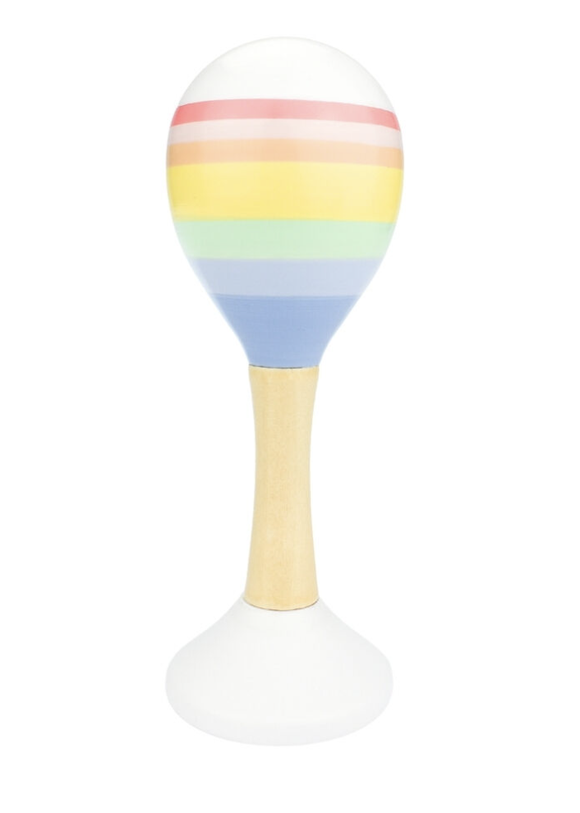 Rainbow Wooden Maraca