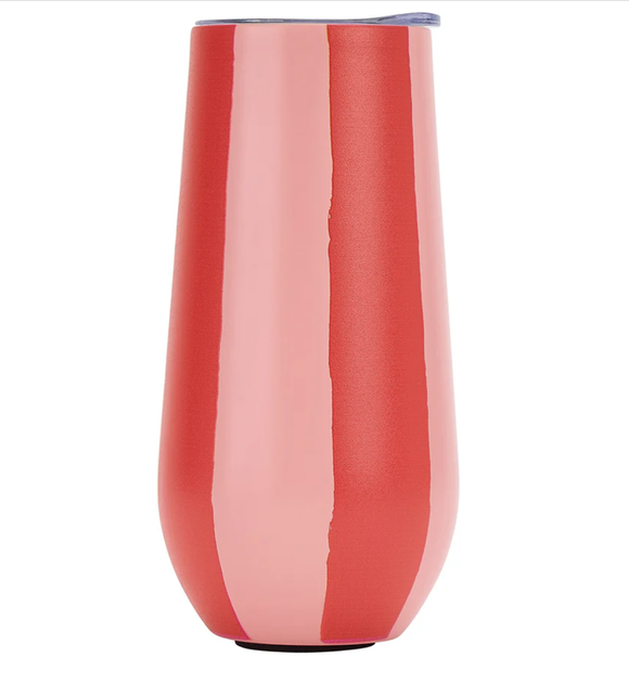 Sparkling Flute Stainless - Red Stripe