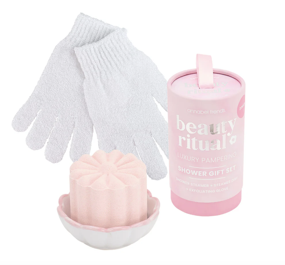 Beauty Ritual Shower Gift Set - Dusty Pink