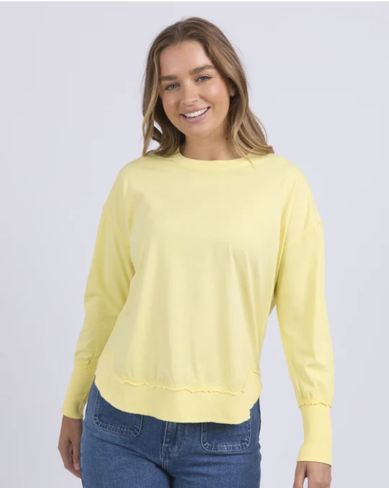 Foxwood Farrah Long Sleeve - Lemon