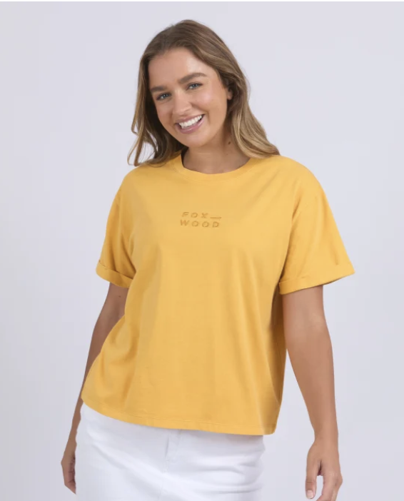 Foxwood Huntleigh Oversized Tee - Mineral Yellow