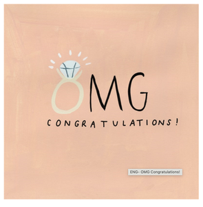 Greeting Card - Skooshie Cha Cha Designs - OMG Congratulations!