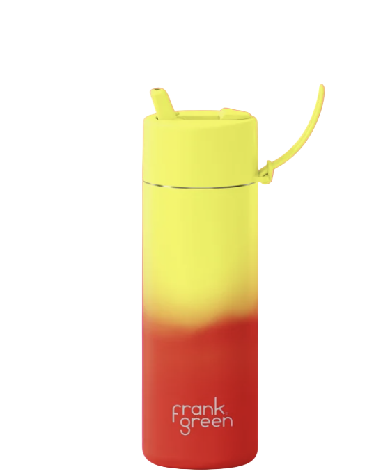 Frank Green Stainless Steel Flip Lid Colour Change Bottle 25 oz - Lava