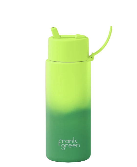 Frank Green Stainless Steel Flip Lid Colour Change Bottle 34oz - Volt