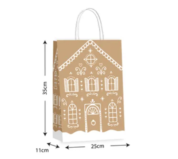 Gift Bag - Gingerbread House