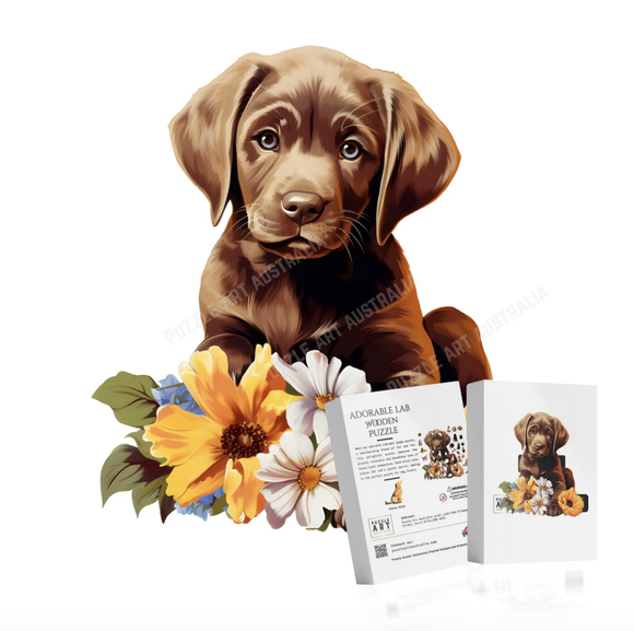 Wooden Puzzle Art - Adorable Labrador