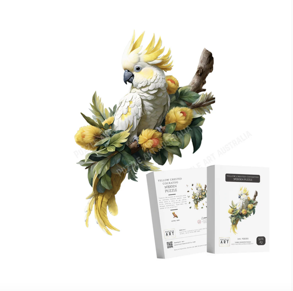 Wooden Puzzle Art - Sulphur Cockatoo