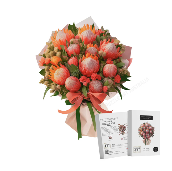 Wooden Puzzle Art - Native Bouquet