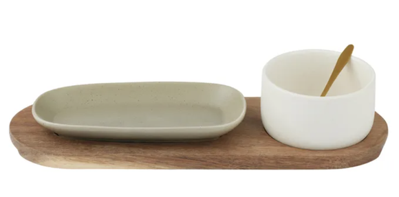 Dawn 4pc Serving Set 10x30x6.5cm Sage