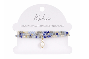 KiKi Azure Drift Crystal Wrap Jewellery