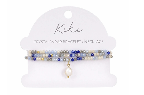 KiKi Azure Drift Crystal Wrap Jewellery