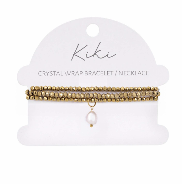 KiKi Golden Mirage Crystal Wrap Jewellery
