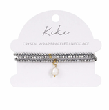 KiKi Silver Mist Crystal Wrap Jewellery
