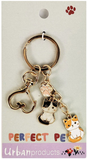 Perfect Pets Cats Keyring Colourful 11cm