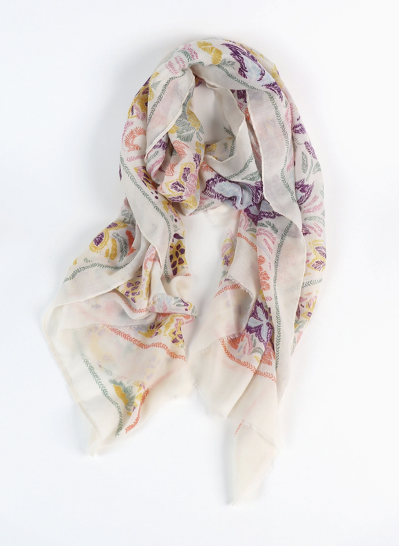 Elara Floral Lightweight Scarf