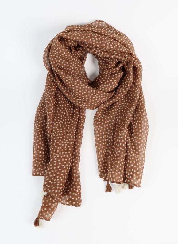 Tierra Tassel Wrap Lightweight Scarf