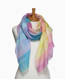Rainbow Stripes Scarf - Mulitcolour